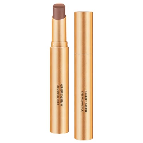Lápiz de Sombra –, Brillante, Resistente al Agua, Compacto, | Sombra de Ojos de 3 Tonos para Profesionales, Estuches de Negocios, Uso Personal y Estilo de Maquillaje Rápido