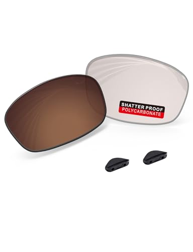 Image of PRO+ Polycarbonate Replacement Lenses & Nose Pads for Oakley Fives Squared(4+1) OO9238 Sunglasses