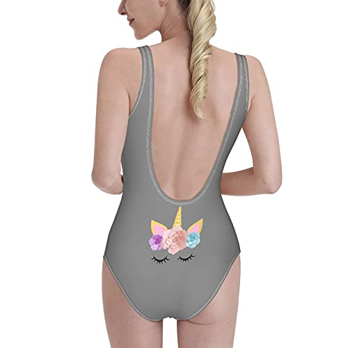 C-shop Unicorns Bloem Regenboog Eendelig Badpak Vrouwen Eendelig Badpak Watersportkleding - Image 8