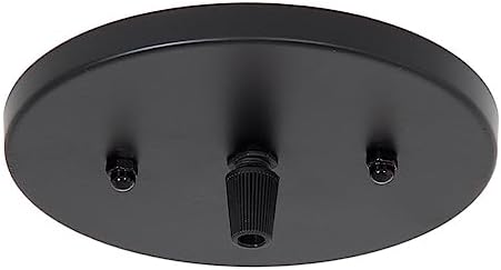 B&P Lamp juego de toldo de acero poco profundo moderno de 5 14 pulgadas, negro