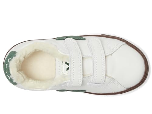 VEJA Kids Small Esplar (Toddler) Sneaker, White Cyprus Bark, 9.5 US Unisex2