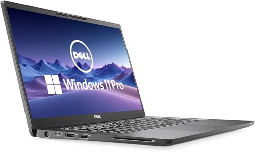 Image of Dell Latitude 7400 14 inch Business Laptop Computer, Intel Quad Core i5-8265U Notebook PC, 8GB DDR4 RAM, 256GB SSD, Backlit Keyboard, HDMI, Webcam, Windows11 Pro(Renewed)