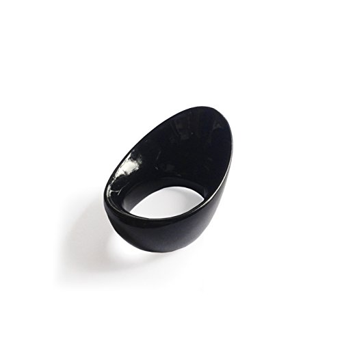 Vermil Lotus Black Thumb Ring (20x23 mm)