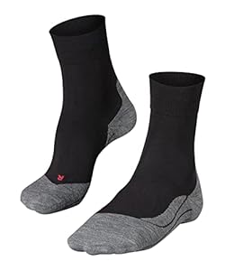 FALKE Herren Laufsocken RU4 Endurance M So Baumwolle Funktionsmaterial antiblasen 1 Paar, Schwarz Black-Mix 3010, 46-48