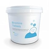 ClearSpa Bromine Tablets 2.5kg - Slow Release 20g Tablets - Suitable for Hot Tub, Spa and Swimming Pool Water Treatment