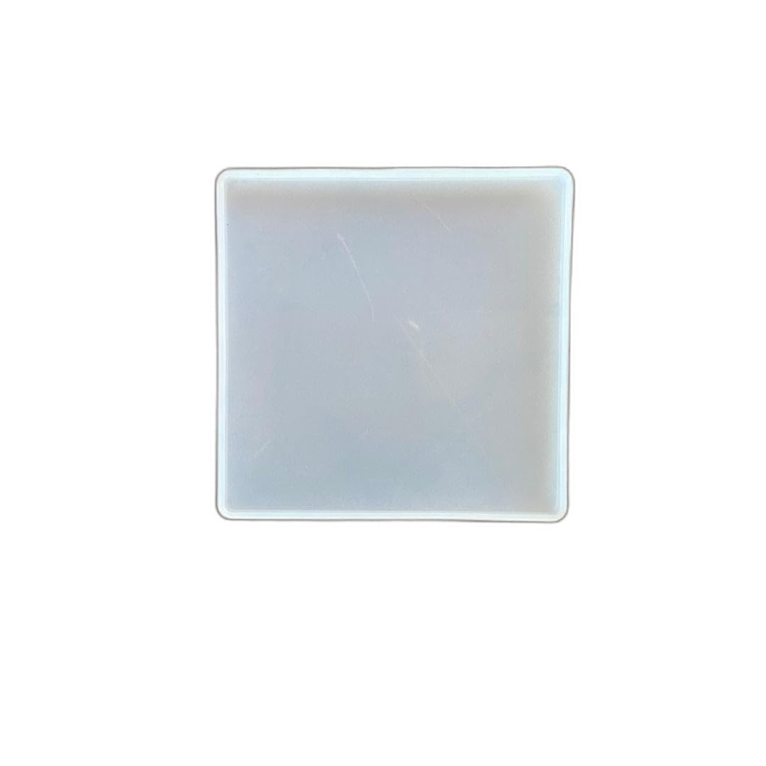 SHREBHAVI Square Silicone Epoxy Resin Coasters & Photo Frame Mould - Flexible, Non-Stick Casting Tool Smooth Glossy Finish, Reusable (4 INCH Square)-image-23