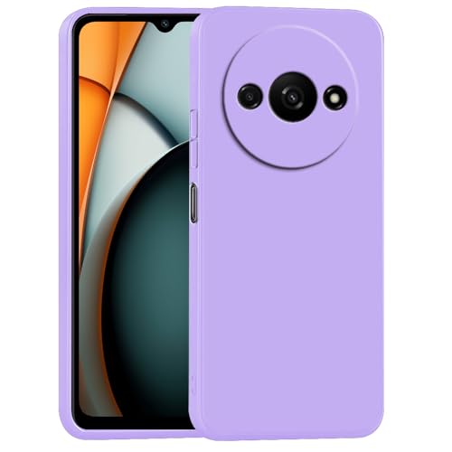 Image of Back Cover for Mi Redmi A3 4G / Poco C61 4G | Full Camera Protection | Premium Liquid Silicon Case | Flexible Bumper Case for Mi Redmi A3 4G / Poco C61 4G (Purple)