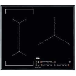 Iae63421Fb Aeg AEG IAE63421FB Placa inducción flexible, Extraplana 3 zonas, Asistente cocción, Calentamiento rápido, Sistema de conexión automática,Función Puente bizona Control Ebullición, Gris, 60 cm