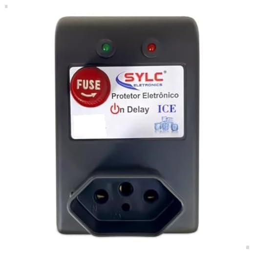 Protetor Raio Surto Queda Energia Ice P/Freezer e Geladeira 127v Potência Máxima 1270W Produto Fabricado no Brasil