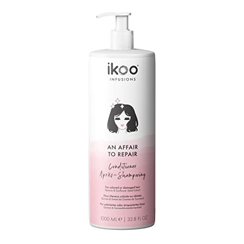 ikoo An Affair To Repair, Conditioner For Dry, Colored or Damaged Hair, Effectively Protects & Extends Color Brilliance, Cruelty Free, Vegan, Paraben Free, Silicone Free - 33.8 Fl Oz