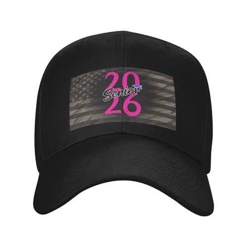 2026 Senior Class Girls Class of 2026 Seniors Pink School Classic Duckbill Caps for Stylish Sun Protection