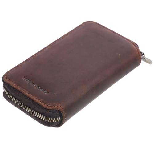OATIPHO Estuche de Cuero Bolso Vintage para Reloj Cremallera para Guardar Relojes, Almacenamiento Seguro para Uso
