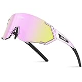 suoso Sports Polarized Sunglasses Men Women Cycling Sunglasses: Wrap Around UV Protection Running Sun Glasses for Baseball