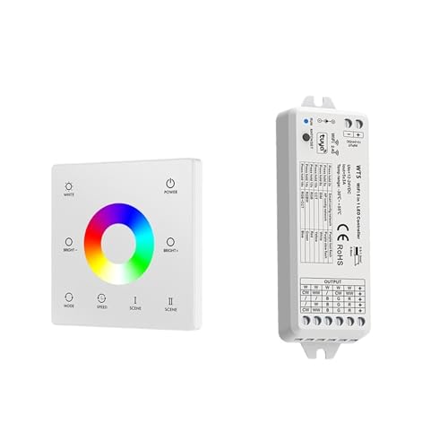 Barre LED RGB RGBW contrôleur tactile 12V 24V WT5 et TW4 W avec commande vocale