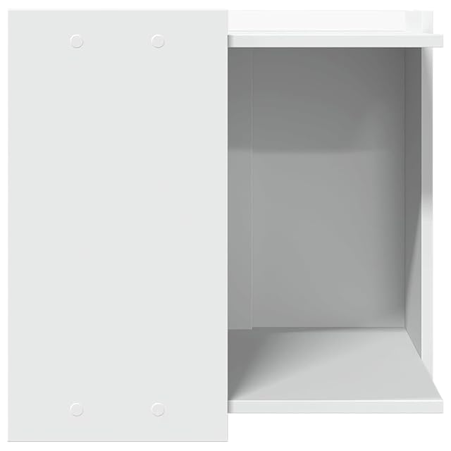 Foto 6 de 8 de vidaXL Mueble arenero para Gatos Madera ingeniería Blanco 53x53x51 cm