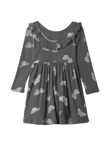 GAP Girls' Long Sleeve Ribbed Dress