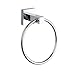 BGL Anneau porte-serviette mural minimaliste chromé pour salle de bain