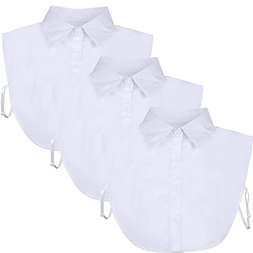 SATINIOR 3 Pieces Fake Collar Women Detachable Dickey Blouse Half Shirts Collar