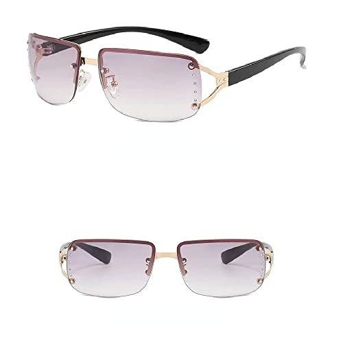 LAPRBY Y2K Polarized Wrap Round Sunglasses for Women N Retro Metal Hippie Circle Style Sun Glasses UV Protection2