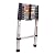 Telescoping Ladder 8.5ft Stainless Steel Extension Folding Ladder, Folded Height 2.4ft, 330lbs Max Load Capacity, Portable Heavy Duty Telescoping Ladder for Home, RV, Roof, EN131 Certificated