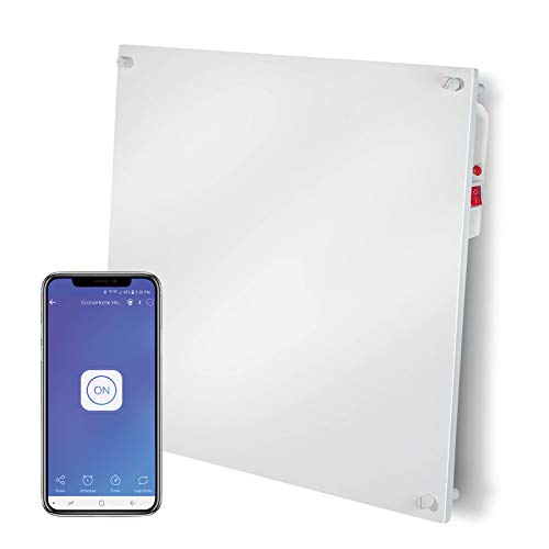 Econohome Wall Mount Smart Space Heater Panel - Pairs With Ewelink App - 400W Convection Heater - For 120 Sq Ft Room - 120V #TOP6