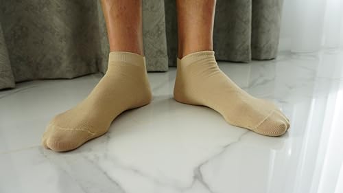 RONDO 3 Pack Unisex Thin Cotton Ankle Socks Dry Fit Low Cut Running Socks4