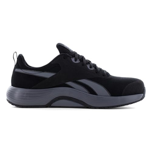 Reebok Work Men's Lite Plus 4 Work Black and Gray Composite Toe Shoe