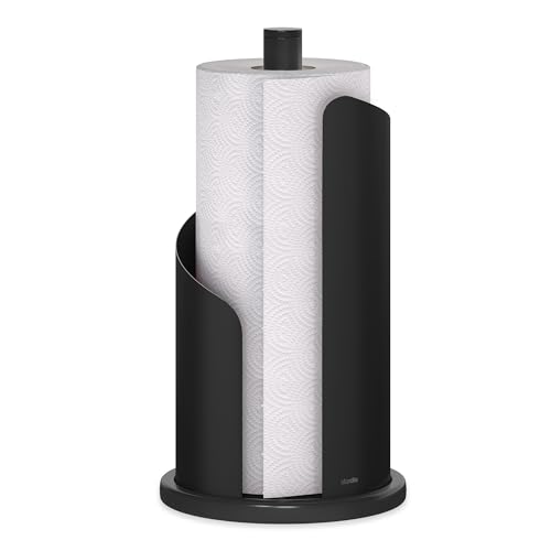 stardis Paper Towel Holder, Pure Black Stainless Steel, Free Standing, 15 cm Diameter, H 30 x diameter 15 cm - Image 3