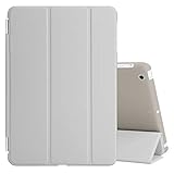 BESDATA Ultra Thin Magnetic Smart Cover (Wake/Sleep Function) & Clear Back Case for Apple iPad Mini 2 / Mini 3 (with Retina Display) + Screen Protector + Cleaning Cloth + Stylus (Grey)