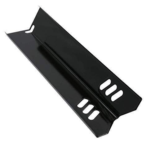 15 inch Porcelain Grill Heat Shields Replacment for Dyna-Glo DGF510SBP, DGF493BNP, Set of 4 Barbeque Grill Heat Plates for Backyard Grill Replacement Parts BY15-101-001-02, BY13-101-001-13, GBC1460W