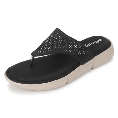Image of ORTHO JOY doctor Fancy Slipper for women || Orthopedic Women's Fancy Sandal For Women
