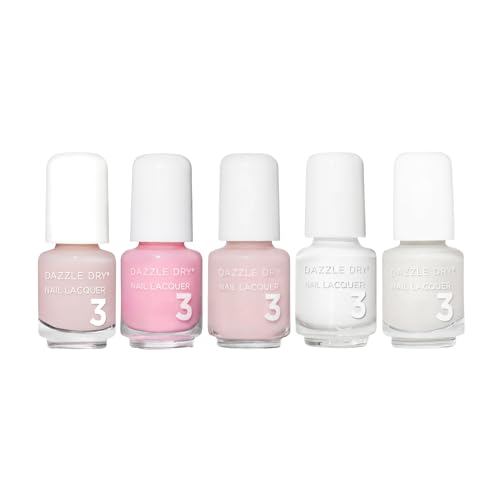 Dazzle Dry Mini Flight - French Manicure - 5 Mini Lacquers