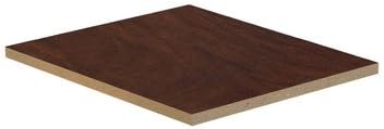 In-Line Flat Top Filler Size: 0.25" H x 15" W x 18" D, Color: Mahogany