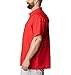 Columbia Mens Slack Tide Short Sleeve Camp Shirt, Red Spark, Medium
