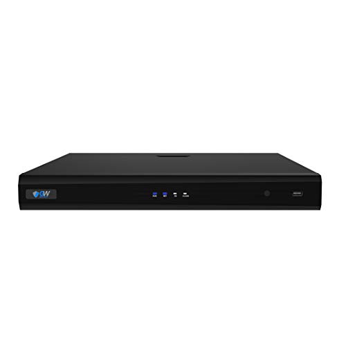 GW Security 32 Channel 12MP / 8MP 4K NVR H.265+ Stand Alone Video Recorder with Two 16 Ports PoE Switch, 4 SATA, Support up to 48TB HDD (GW42-4232PV4)