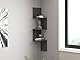 Hanah Home Scandinavian Wall Shelf, Anthracite, 105.4 x 25 x 25 cm | 100% Melamine Coated Particle Board, 18 mm Thick | Stylish & Functional Storage Solution