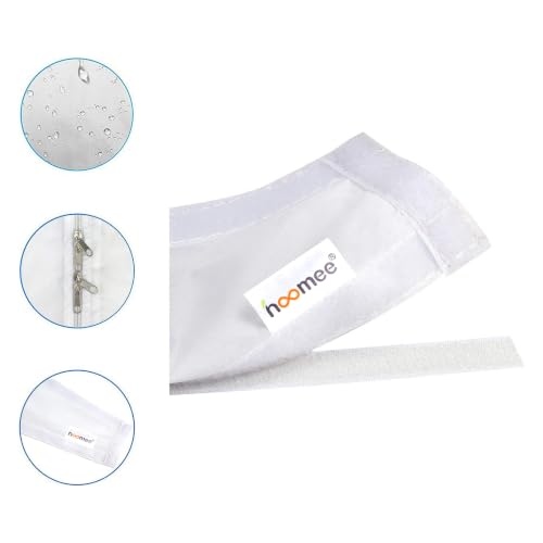 Image of HOOMEE 500CM Universal Window Seal for Portable Air Conditioner and Tumble Dryer - Works with Every Mobile Air-Conditioning Unit, Easy to Install - Air Exchange Guards with Zip and Hook Tape