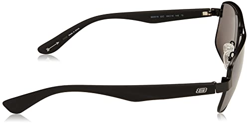 Skechers Men's Se6016 Aviator Sunglasses, Black, 59 mm4