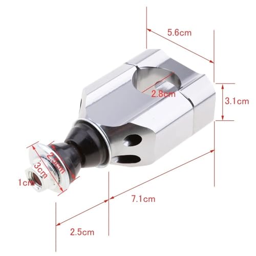 Abrazaderas de aluminio 28 mm para manillar de motocicleta 3