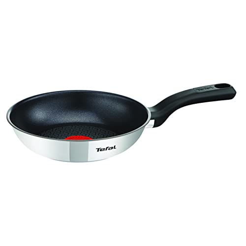 Tefal G7260244 Comfort Max koekenpan 20 cm, Geschikt voor inductie, anti-aanbaklaag, hoogwaardig RVS, ergonimische greep, roestvrijstaal, energiezuinig koken