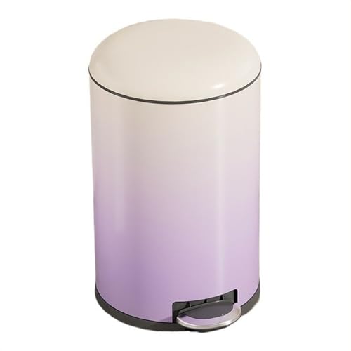 Caneca de basura inteligente de acero inoxidable púrpura con pedal