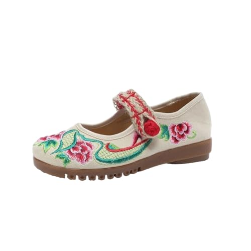 Chaussures Asakuchi en coton brodé pour vos balades de printemps