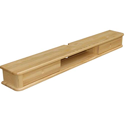 Schwimmdock Regal Wand Mounted Media Console Schwimm TV-Ständer Component Shelf TV-Konsole TV Schrank Audio/Video-Konsole montiert Regale for