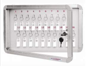 Alkosign Standard Aluminium Safe Lock Cabinet with Wall Mount Acrylic Cover Key Cabinets 20 Keys -AKB 20 - (310mm X 500mm)-picture-30