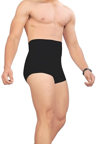 Image of MIZUNA Men's Microfiber Waist Cincher Body Shaper Seamless Tummy Tucker Panty Shapewear Waist Slimming Shaper Briefs
