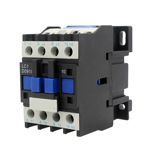 Contacteur CA LC1-D09 9A 220V pour montage sur rail DIN tripolaire 3P NO