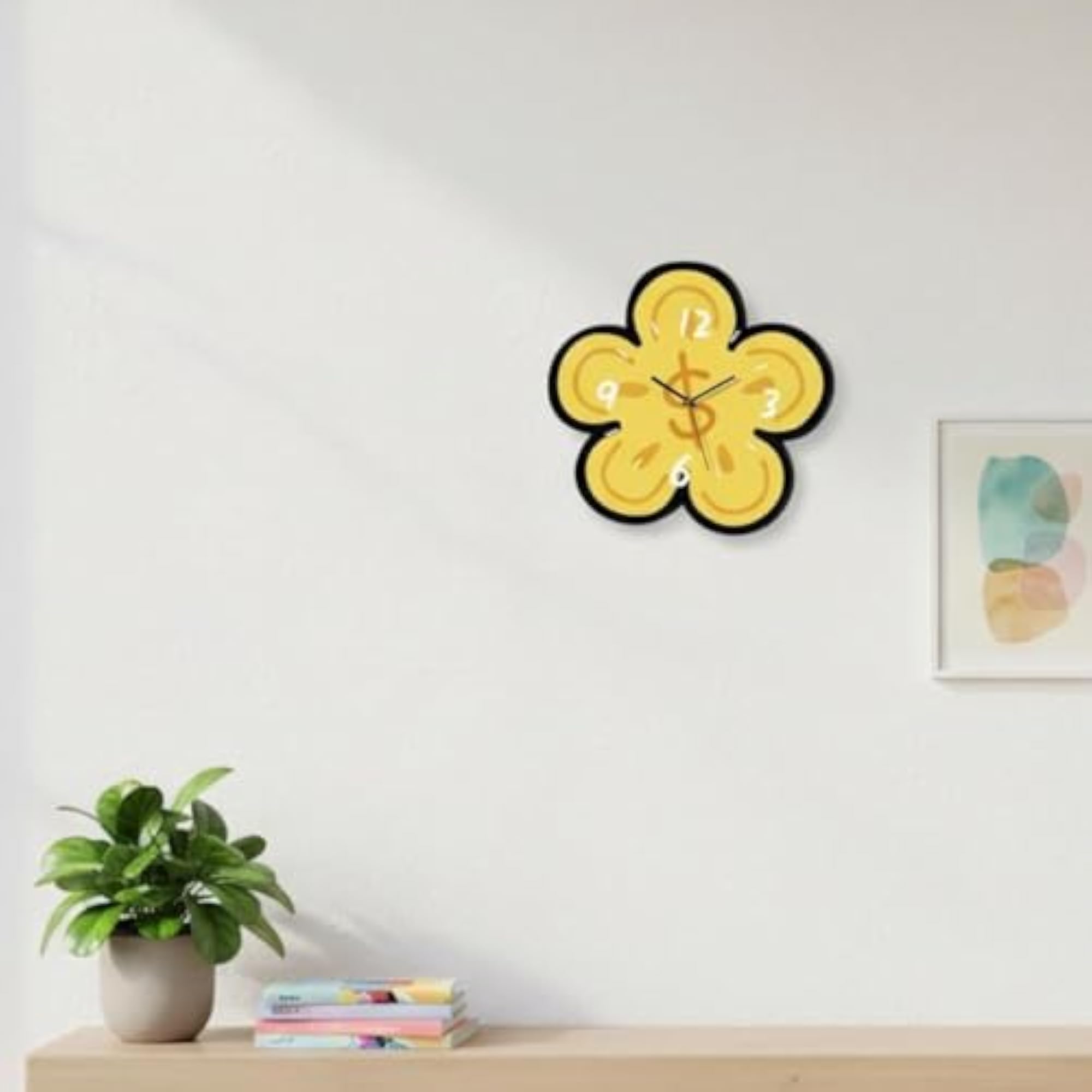 Creative Dollar Sign Flower Clock, Decorative