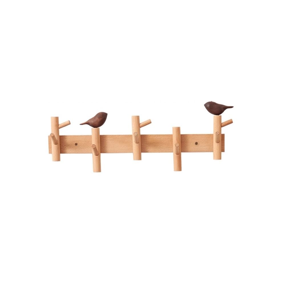zhangrui1888 Coat Rack Shelf Wall Mounted Wall Mounted Clothes Hook, Living Room Entrance, Foyer, Bag Hanging, Key Holder, Coat