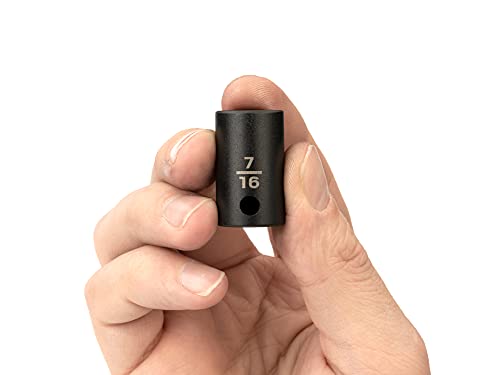 Image of TEKTON 3 /8 Inch Drive x 7 /16 Inch Shallow 6-Point Impact Socket | SID12011