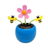 Zonnebloem Dansbloem Figuur Zonnebloem Auto Bewegende Dans Speelgoed Plastic Bloemen Schudden Hoofd Auto Dashboard Ornament voor Auto Kantoor Kantoor Decoratie